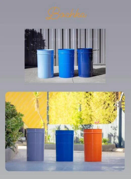 Conical-metal-barrel-in-the-food-industry